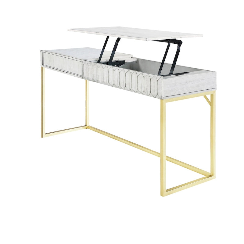 Scrivania rialzabile in metallo Bird Modern da 57 pollici di