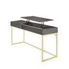 Scrivania rialzabile in metallo Bird Modern da 57 pollici di