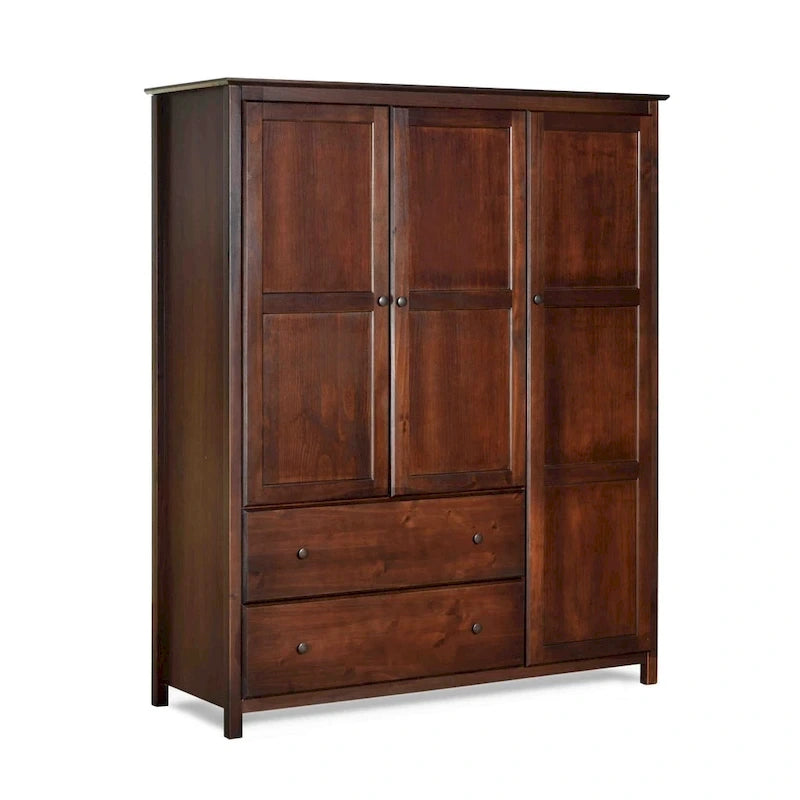 Armadio Shaker in legno a 3 ante - 60x72x22