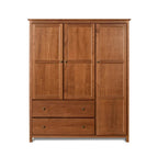Armadio Shaker in legno a 3 ante - 60x72x22