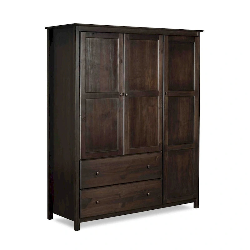 Armadio Shaker in legno a 3 ante - 60x72x22