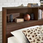 Letto matrimoniale Malins Bookcase Platform con USB di