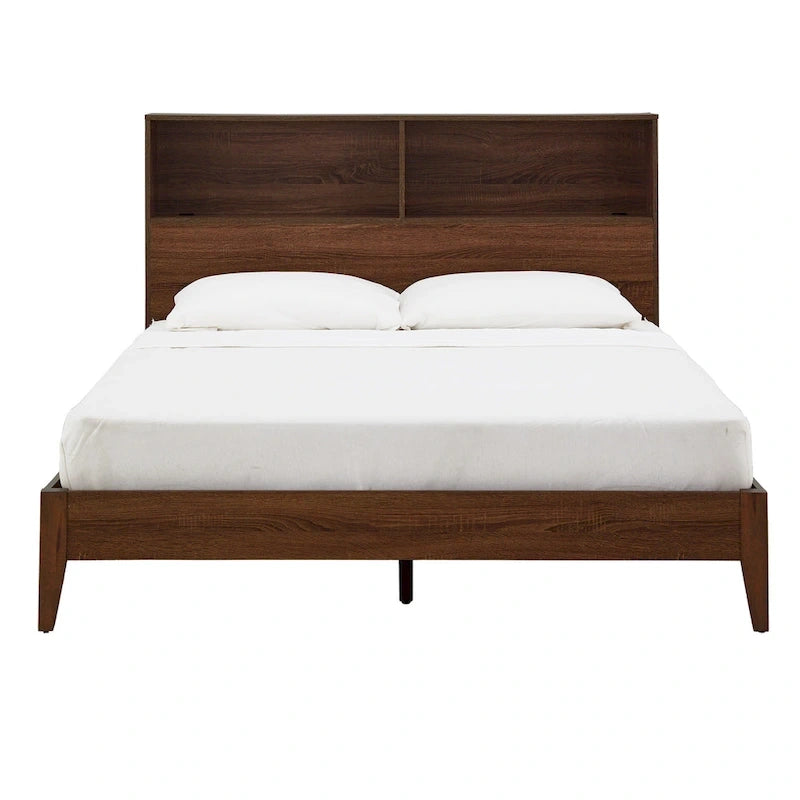 Letto matrimoniale Malins Bookcase Platform con USB di