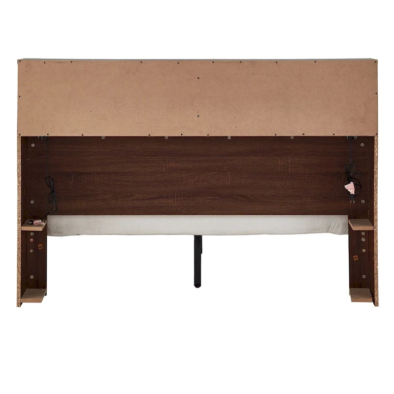 Letto matrimoniale Malins Bookcase Platform con USB di