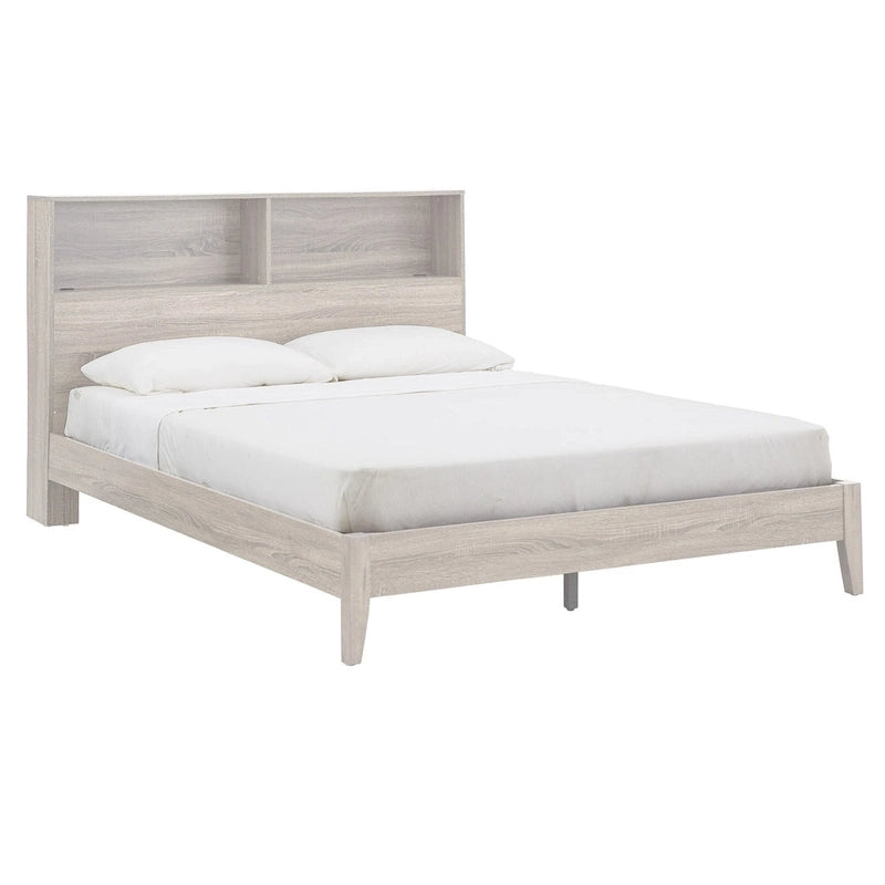 Letto matrimoniale Malins Bookcase Platform con USB di