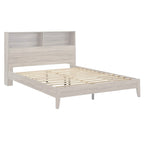 Letto matrimoniale Malins Bookcase Platform con USB di