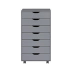 Classificatori da Ufficio Classificatori in Legno per Ufficio Domestico Classificatore Laterale Mobile Cassettiera Portaoggetti - Grigio