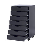 Classificatori da Ufficio Classificatori in Legno per Ufficio Domestico Classificatore Laterale Mobile Cassettiera Portaoggetti - Grigio