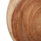 Tavolino con struttura in rattan e piano in legno massello di