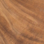Tavolino con struttura in rattan e piano in legno massello di