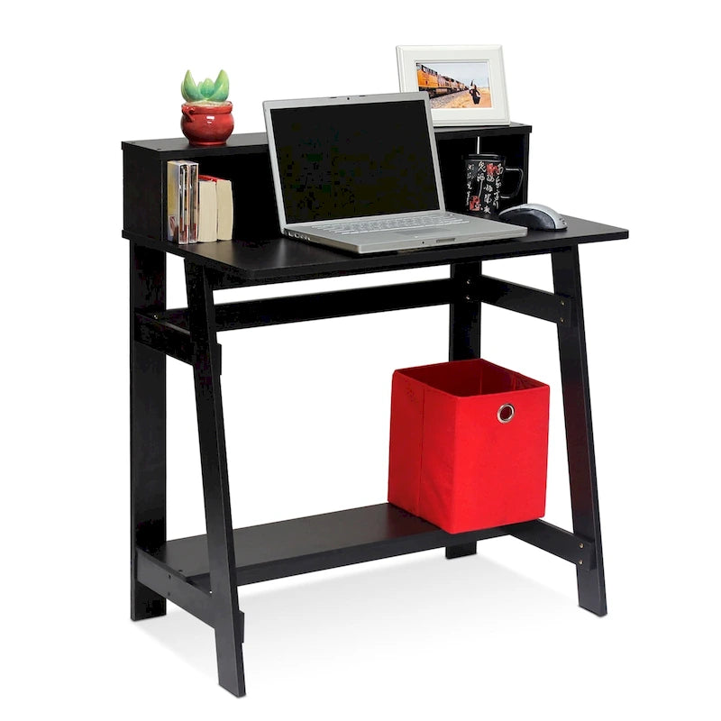 Avenue A - Scrivania per computer in legno a forma di A, dal design semplice