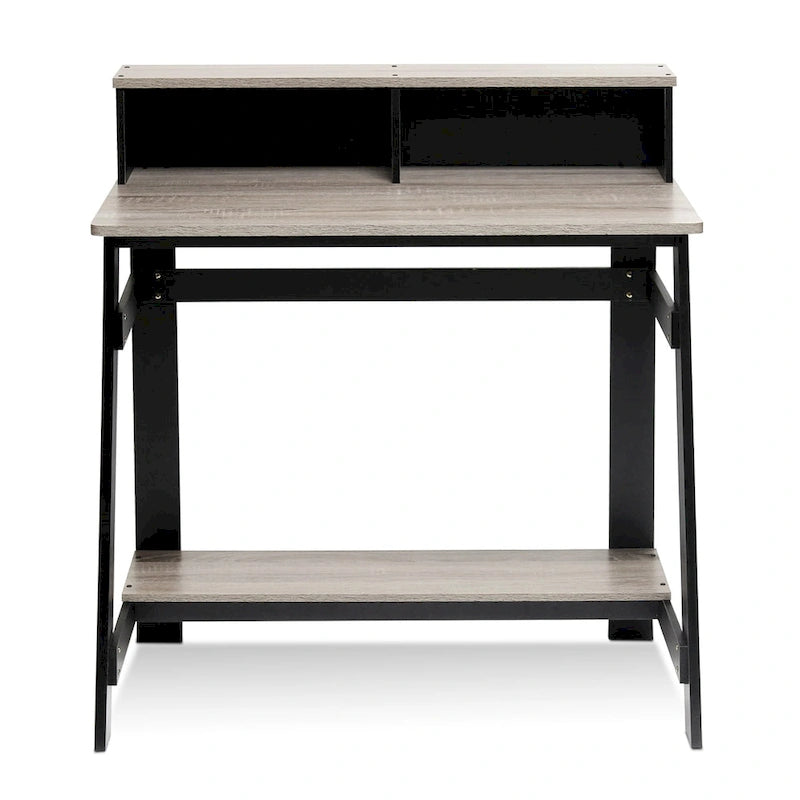 Avenue A - Scrivania per computer in legno a forma di A, dal design semplice