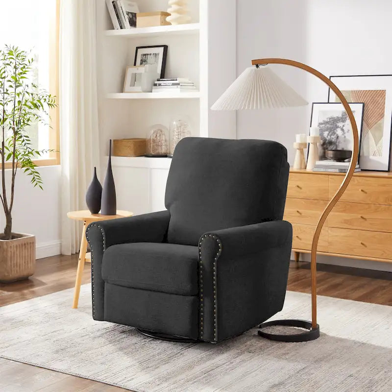 Poltrona reclinabile manuale girevole a 360 gradi Heido con funzione relax