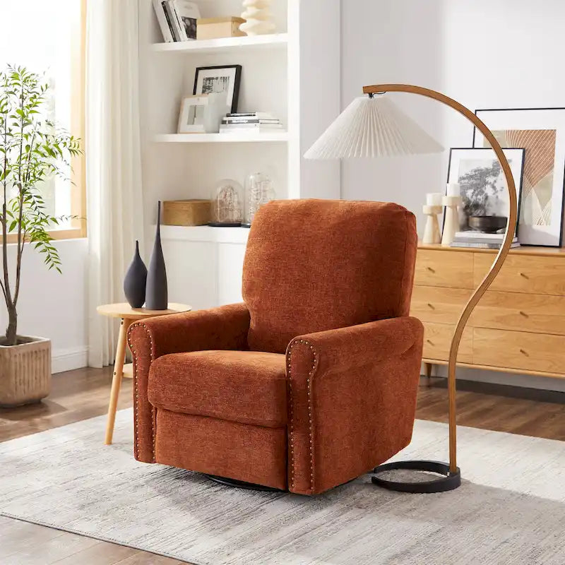 Poltrona reclinabile manuale girevole a 360 gradi Heido con funzione relax