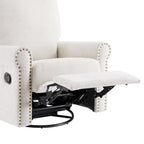 Poltrona reclinabile manuale girevole a 360 gradi Heido con funzione relax