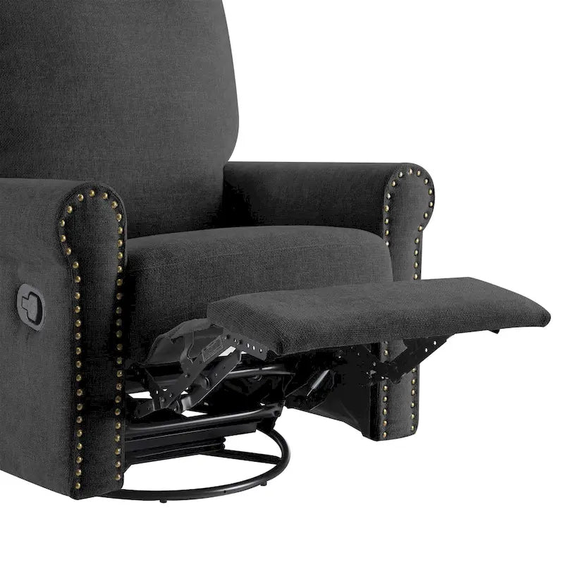 Poltrona reclinabile manuale girevole a 360 gradi Heido con funzione relax