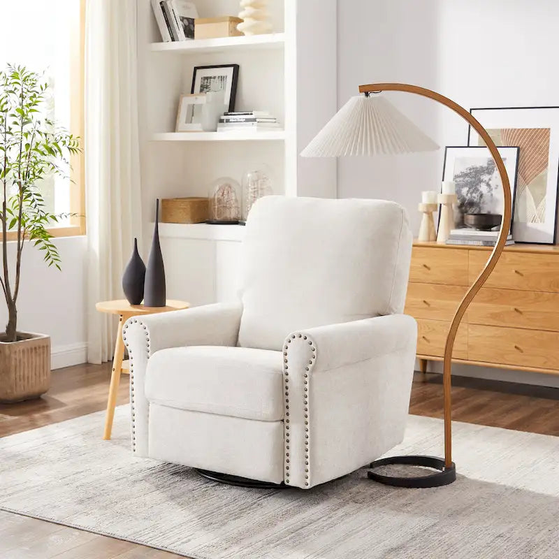 Poltrona reclinabile manuale girevole a 360 gradi Heido con funzione relax