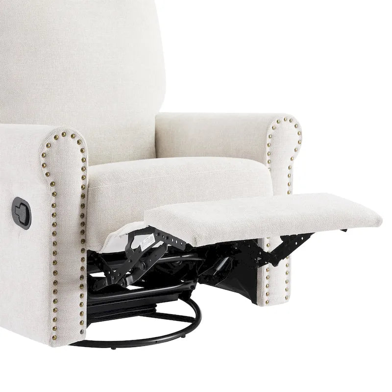 Poltrona reclinabile manuale girevole a 360 gradi Heido con funzione relax