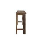 Consolle Tartaruga in Legno con Inserti Metallici