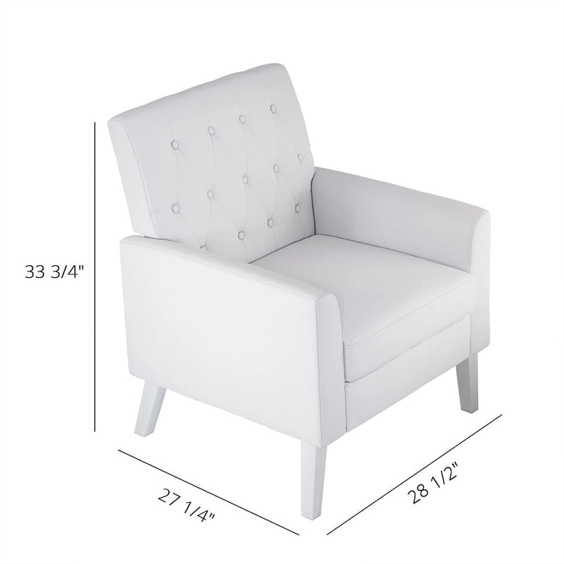 Poltrona accento in lino, comoda sedia da salotto con braccioli, poltrona imbottita con bottoni, poltrone moderne, set da 2