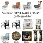 Designart Colorful Mid Century Abstract Fusion I Sedia d'accento e Poltrona Mid-Century Modern Imbottita