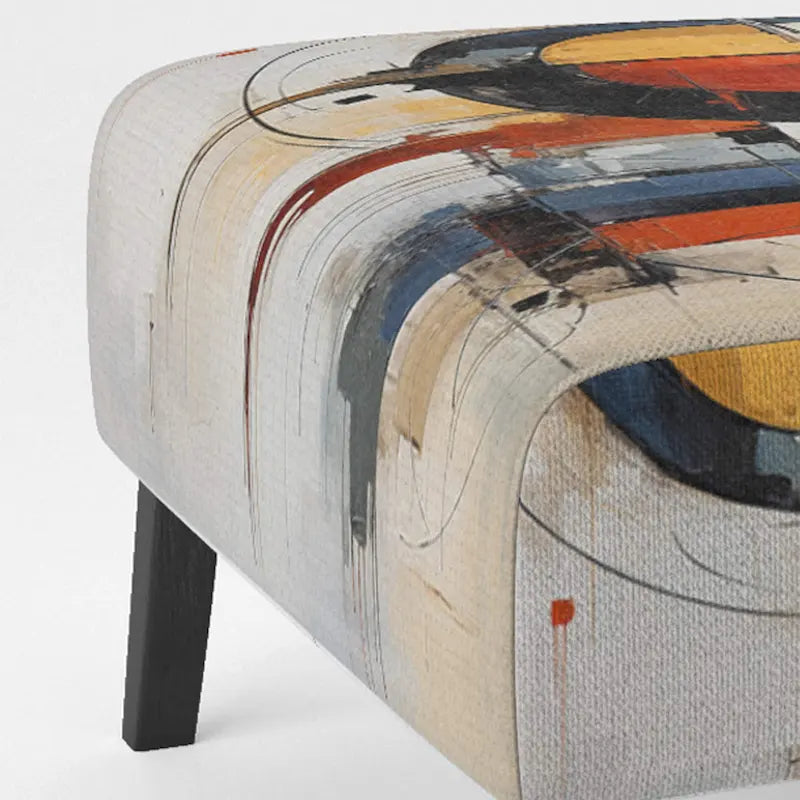 Designart Colorful Mid Century Abstract Fusion I Sedia d'accento e Poltrona Mid-Century Modern Imbottita