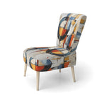 Designart Colorful Mid Century Abstract Fusion I Sedia d'accento e Poltrona Mid-Century Modern Imbottita