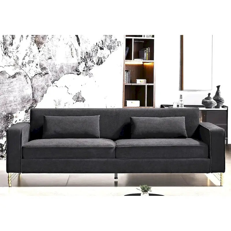 Divani in Velluto Estetici 85.8 per Soggiorno Divano a 3 Posti con Fascino Classico Moderno e Lussuoso Comfort Morbido