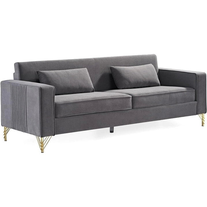 Divani in Velluto Estetici 85.8 per Soggiorno Divano a 3 Posti con Fascino Classico Moderno e Lussuoso Comfort Morbido