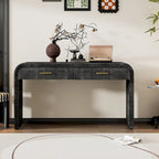Consolle di design retrò con due cassetti