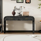 Consolle di design retrò con due cassetti