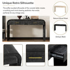 Consolle di design retrò con due cassetti