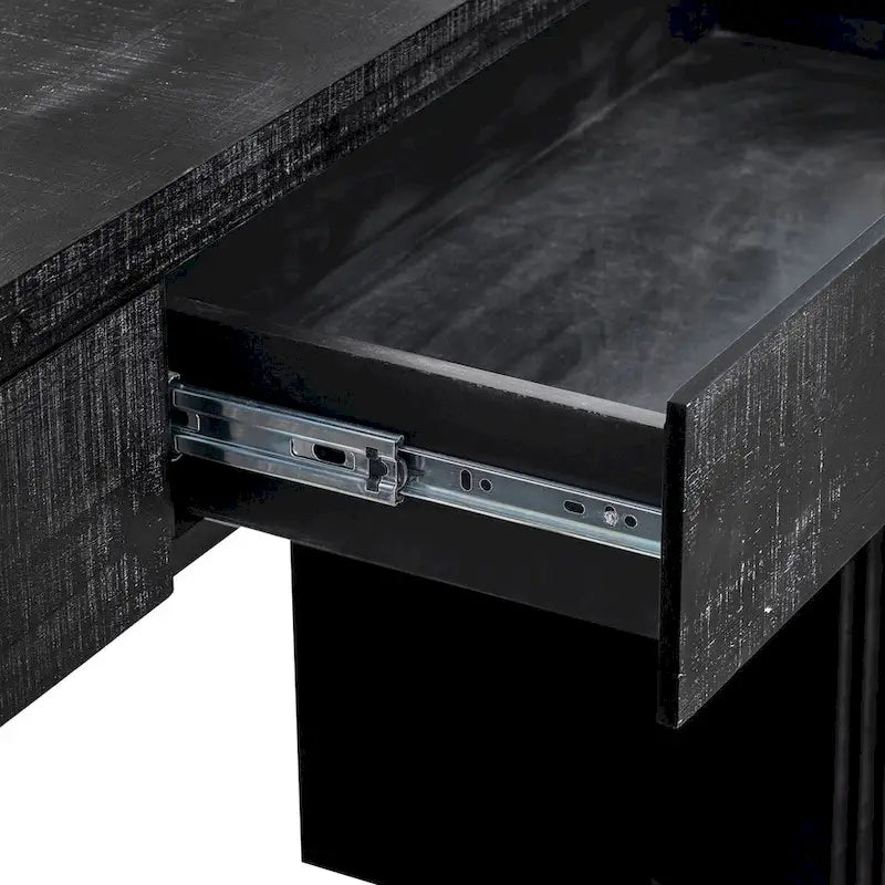Consolle di design retrò con due cassetti